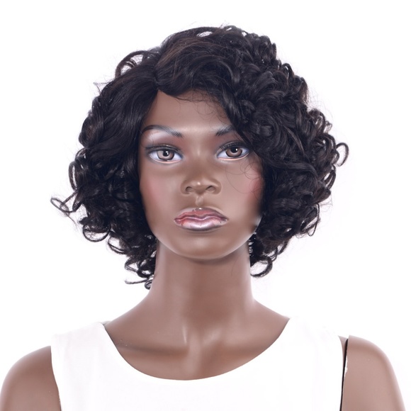 Deep Curly Human hair Lace Front Bob Wig 10 inch